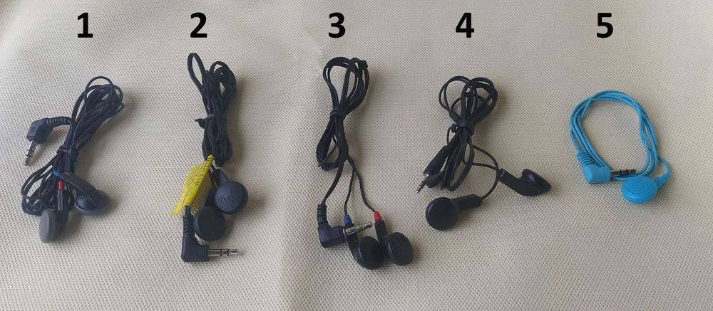 Auriculares para ouvir- analógicos