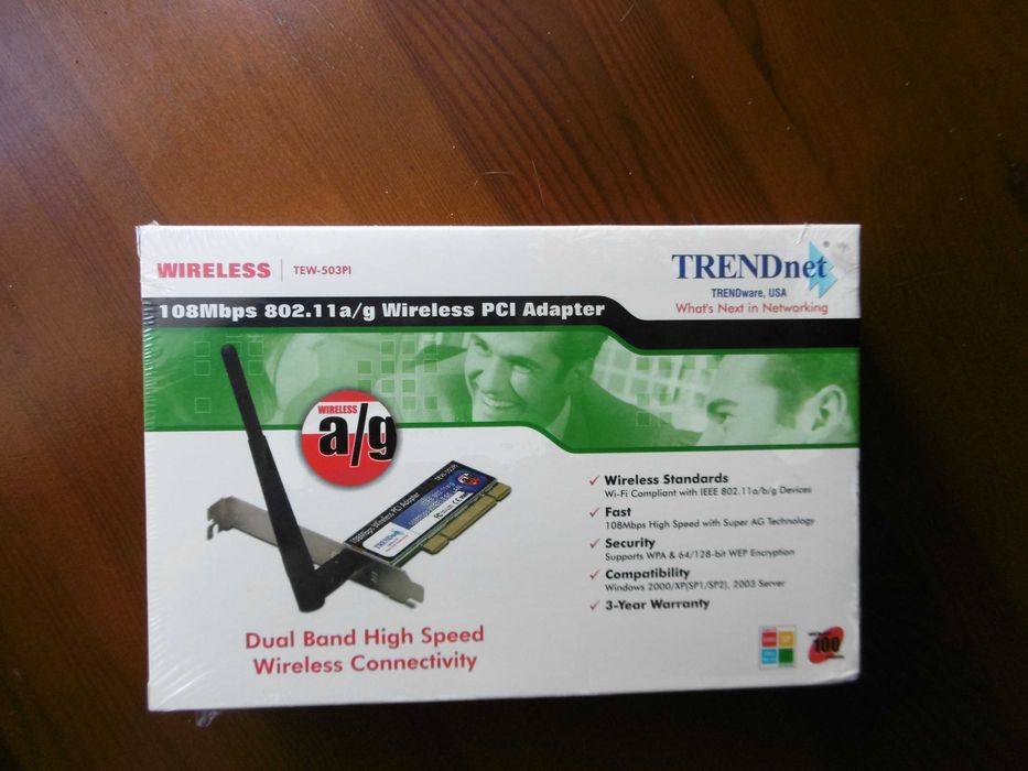 Bezprzewodowa karta sieciowa Wireless PCI TRENDnet  TEW-503PI  Nowa