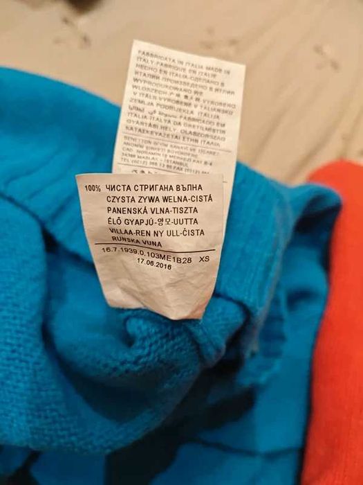 Sweter turkusowy Benetton XS