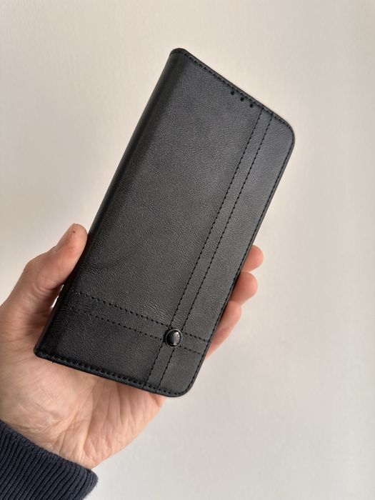 Etui z klapką zamykane czarne do SAMSUNG GALAXY A57