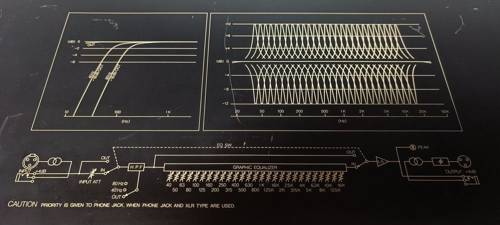 Equalizer Yamaha Professional Model Q1027 korektor graficzny Chojnów