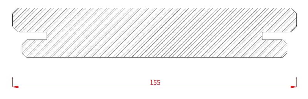 Deska Tarasowa Bambus Prasowany 20x155mm Fas KD