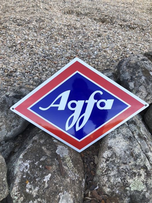 Placa esmaltada AGFA