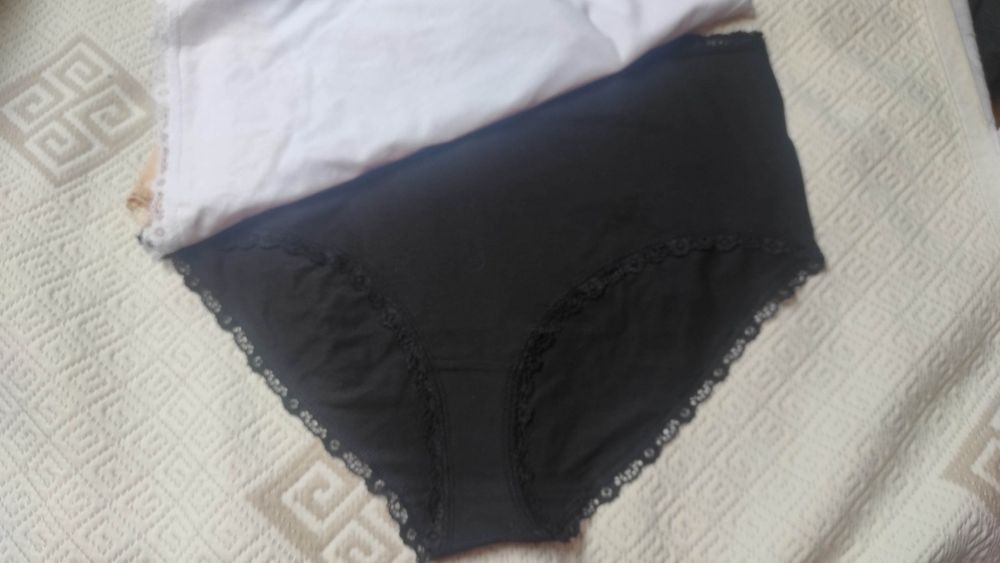 3 pary majtek bielizna czarna beżowa biala moraj 4xl 48 maxi bikini ba