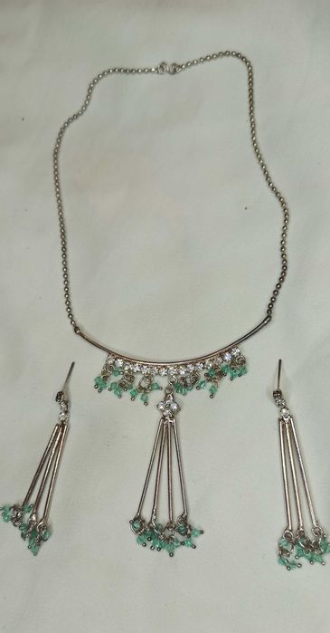 Винтажная бижутерия набор колье, серьги