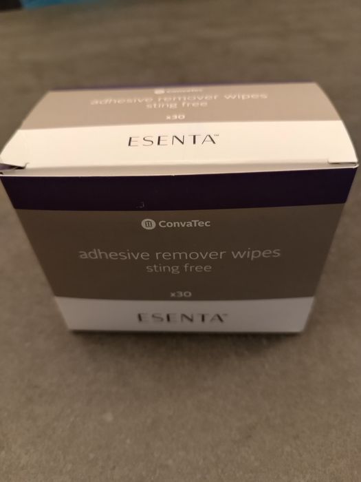Chusteczki do zmywania skóry wokół stomii, usuwania przylepców  ESENTA