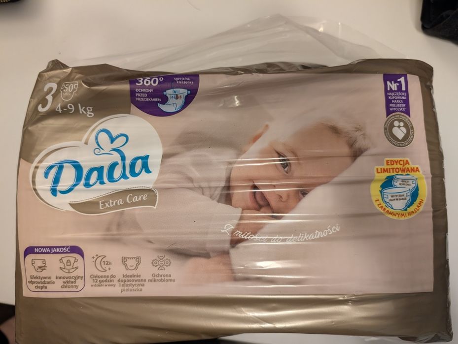 Pieluchy 3; Dada extra care; złote; 4-9 kg