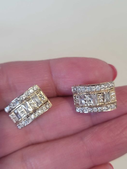 Zlote przepiekne kolczyki 585.