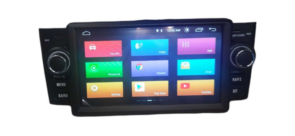 Radio 2 DIN Fiat Punto Android – GPS WIFI CarPlay - Novo 2 DIN Android