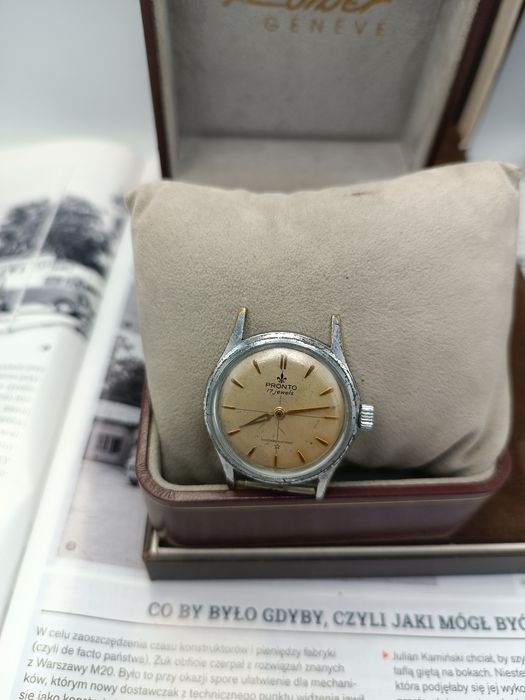 Zegarek  mechaniczny pronto Swiss 17jewels