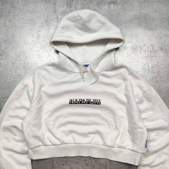 DAMSKA PREMIUM Bluza Krótka Crop Top Bawełna Dresowa Napapijri Norway