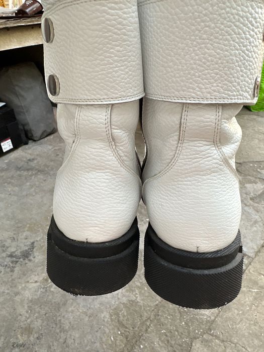 Берцы белые 39 размер кожа