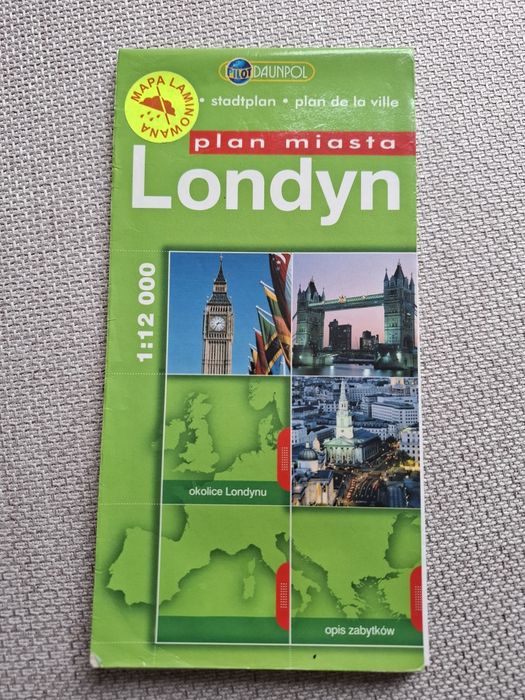 Mapa turystyczna Londynu