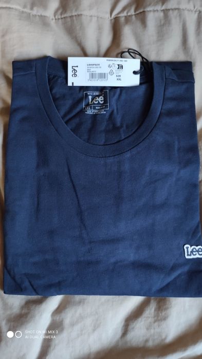 Lee granatowy t-shirt Patch Logo rozm XXL jak XL/XXL