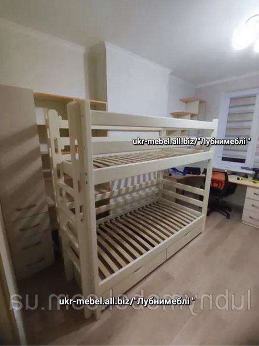 Кровать двухъярусная "Линда" , двоповерхове ліжко трансформер.