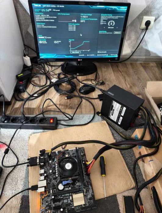 Комплект! Asus H110M-K s1151 + i3 6100 + 8gb ddr4