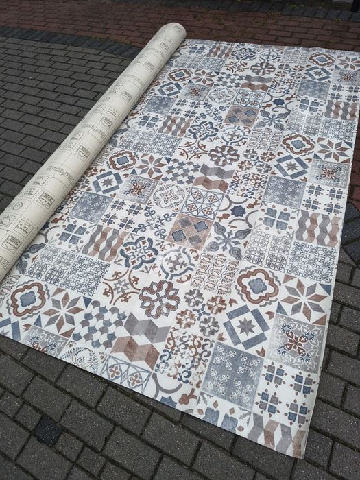 Wykładzina PCV wzór marokański 4x4 m