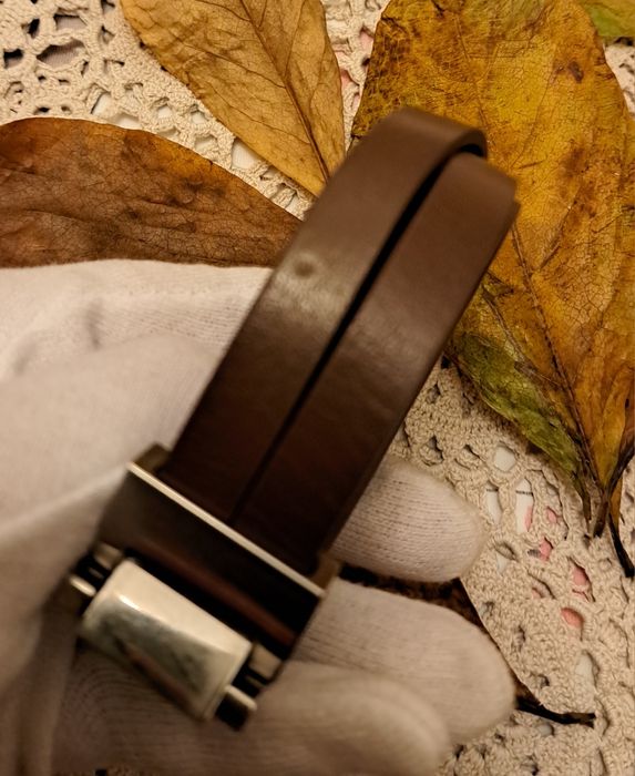 Bransoleta unisex z grubej brązowej skóry naturalnej DOOSTI