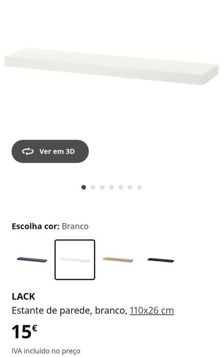 Prateleiras Pretas e Brancas IKEA