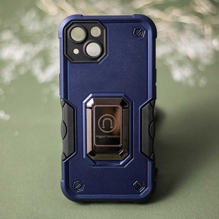 Plecki, Etui Pancerne Defender Bulky do Apple Iphone 12 granatowy