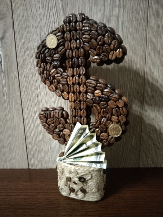 Кофейний кавовий топиарий