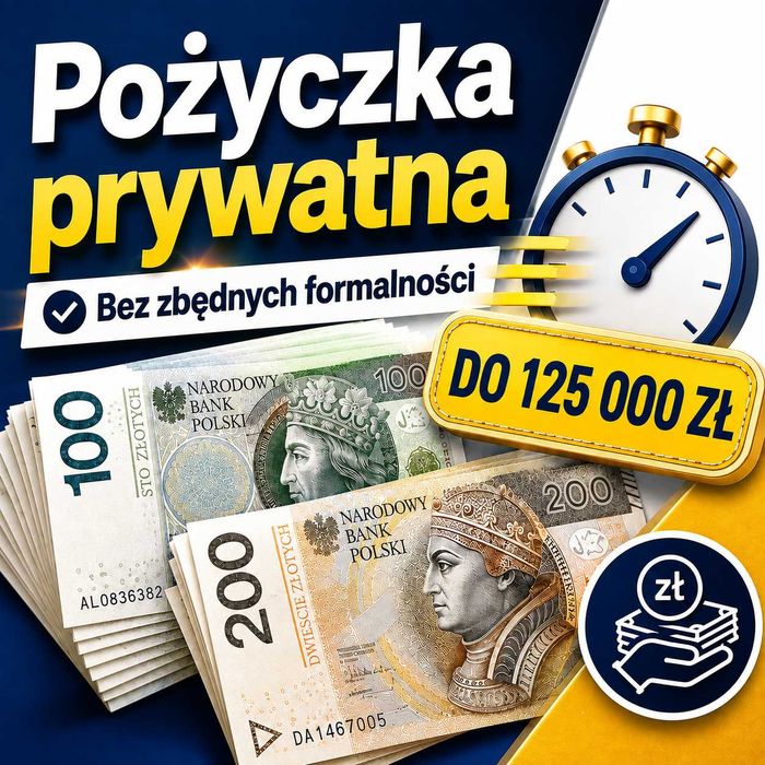 Pożyczki prywatne bez BIK/KRD dla każdego do 150000zł