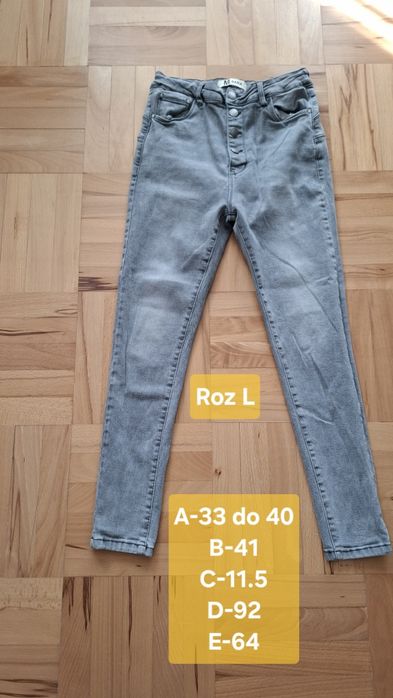 Spodnie jeansowe damskie, roz L