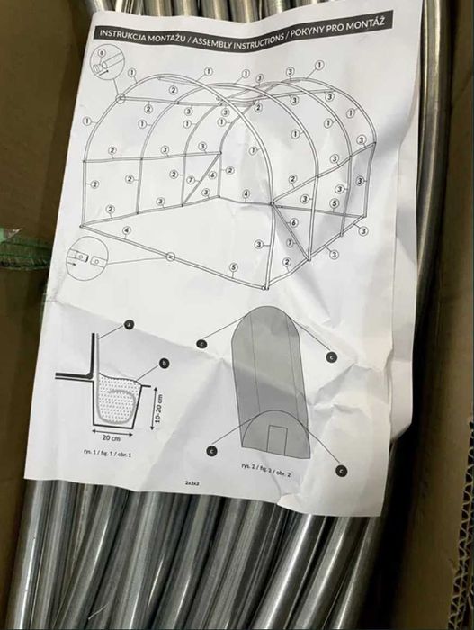 Теплица садова посилена теплиця парник плівка 6 10 18 24 м²‼️ПОЛЬША‼️