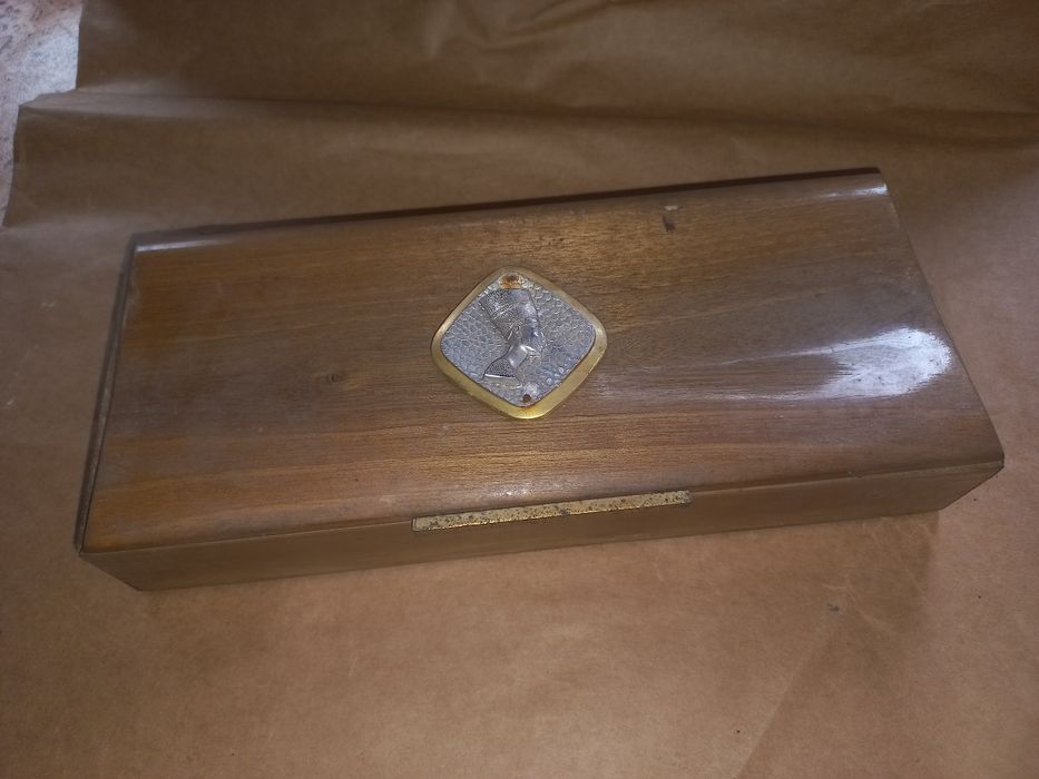 Caixa antiga charutos ambar