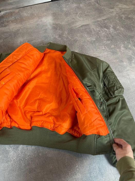 Оливковий бомбер Ma-1 Mil Tec стилю Alpha Industries / Cwu R bomber