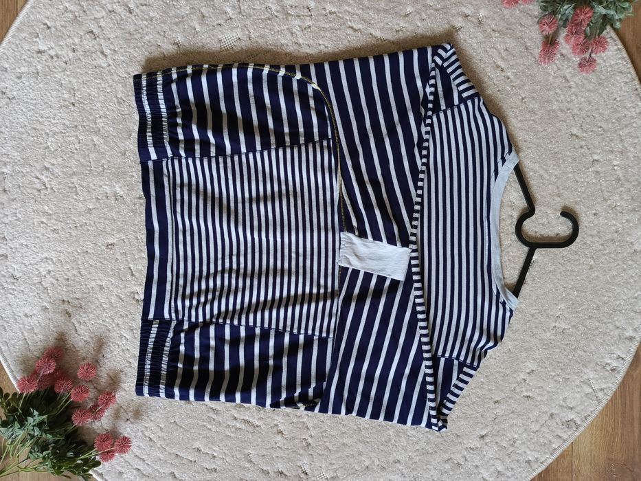 granatowa bluza w paski 100% bawełna oversize White Stuff rozmiar 44