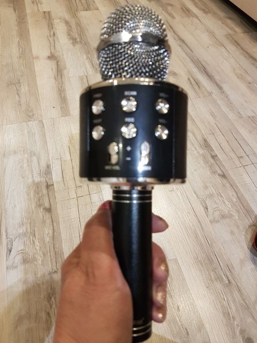 Микрофон караоке ws858 музыка и блютуз колонки