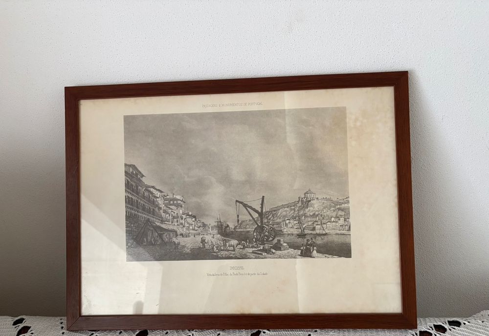 Quadro com foto do Porto antigo