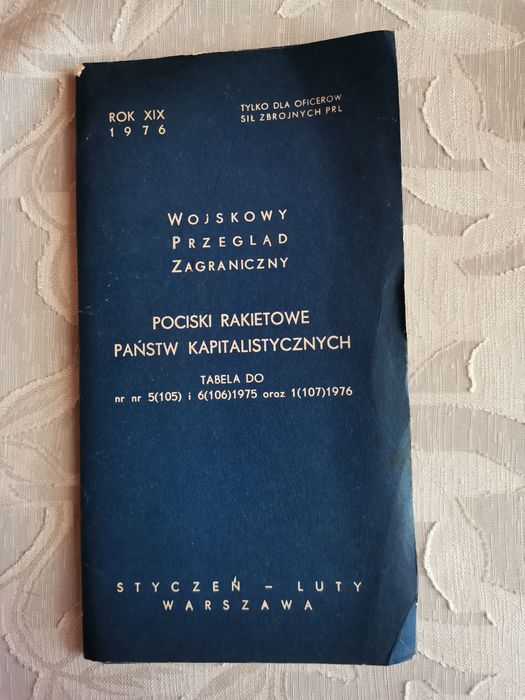 Wojskowy przegląd zagraniczny, Pociski rakietowe.