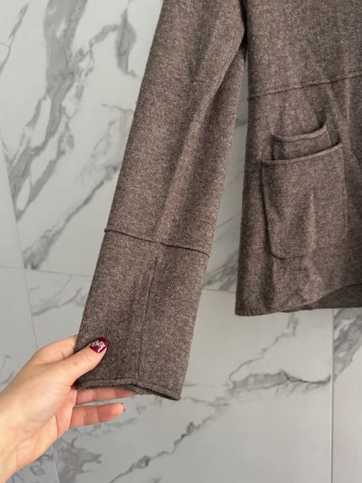 Sweter marynarka z wełny Merino 85% i kaszmir 15%