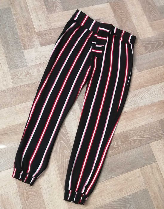 Літні штани в смужку 44, 46 розмір