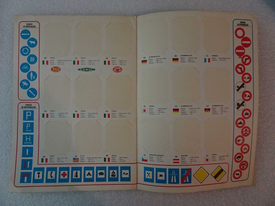 Caderneta de cromos vazia - Disvenda - Mundovisor 2  O Mundo das Motas