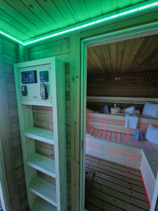 Sauna FIŃSKA sucha ogrodowa, piec