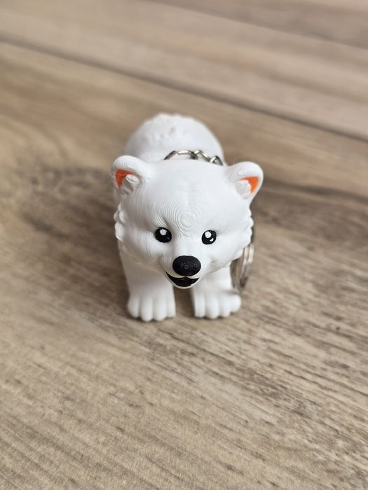 Breloczek Misia Polarnego 3d - Brelok Druk3d fidget Keychain mixGadzet