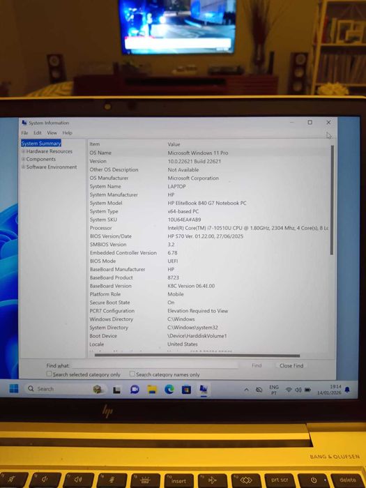 Portátil HP Elitebook 840G7 como Novo