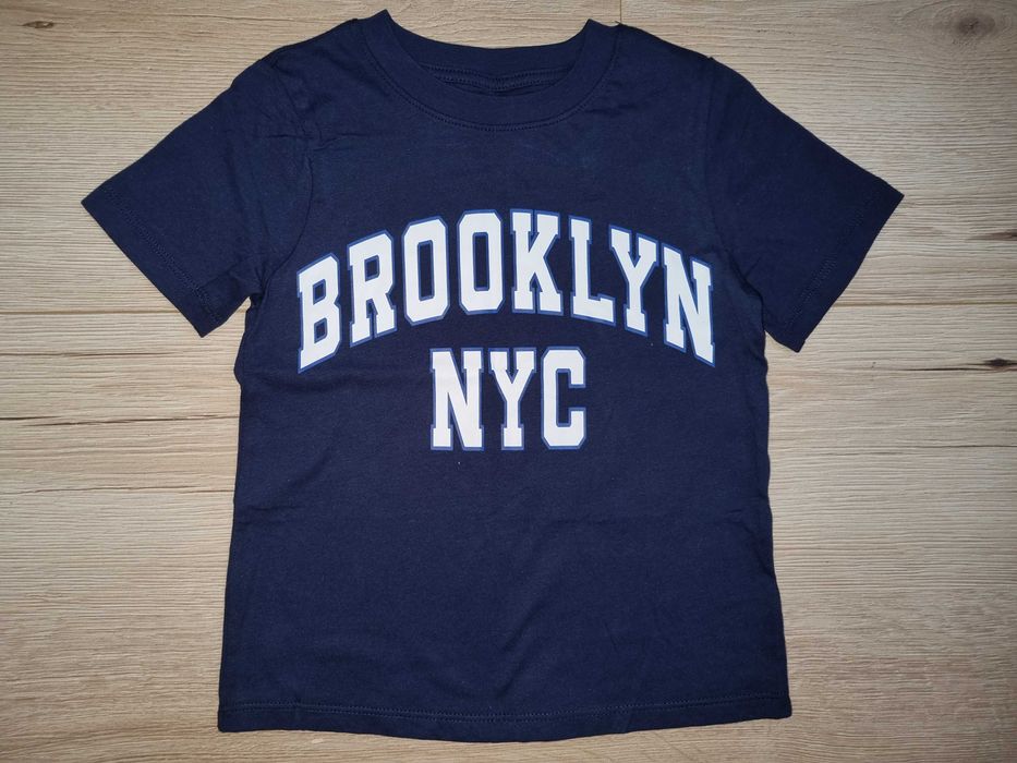 Tshirt chłopięcy koszulka h&m 98 104 brooklyn nyc