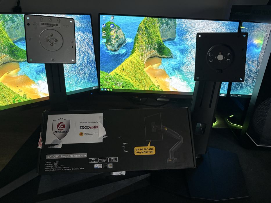 Komputer Gamingowy RTX 4070 / i5-13400F / 32GB / 1TB + 2 Monitory MSI 180Hz