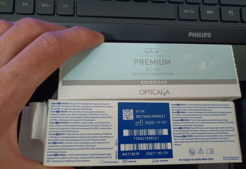 60 lentes de contacto 1 25 Mafamude E Vilar Do Paraiso OLX.pt