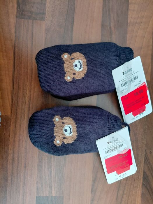 Rękawiczki niemowlęce 2 pary