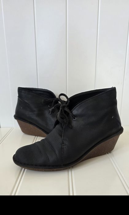 Botki półbuty do kostki Clarks skóra skórzane 40 ankle boots