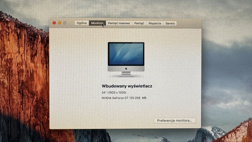 Apple iMac 24 2009 Dysk 1 TB Intel Core 2 Duo