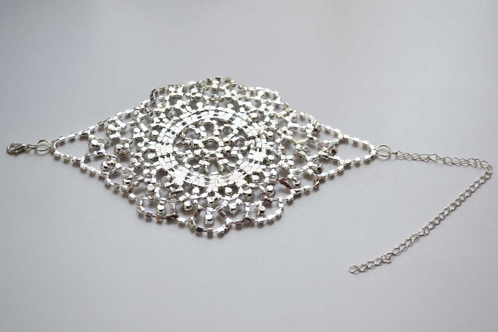 Роскошный браслет на кисть руки, перчатка из камней цирконов