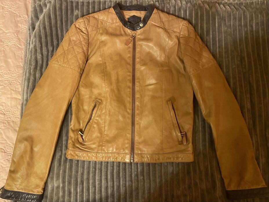 Kurtka damska skóra owcza Massimo Dutti rozm. S