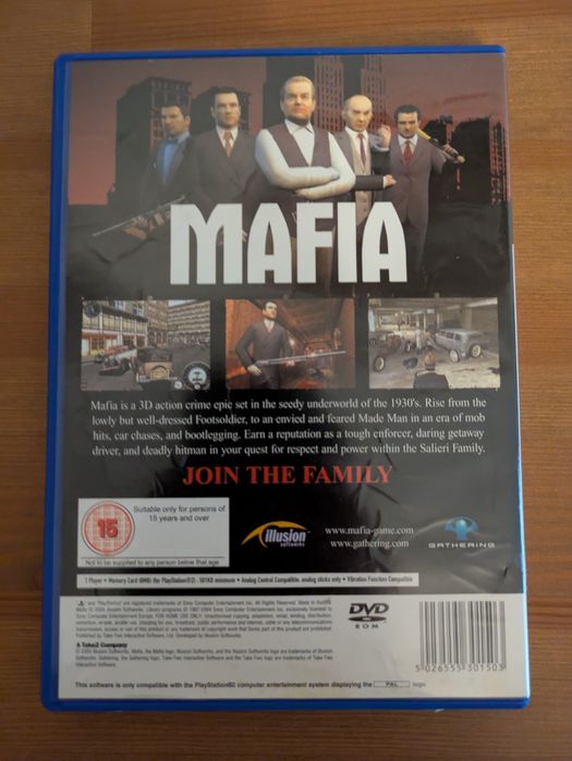 Jogo PS2 ( PlayStation 2 ) " MAFIA " (Como Novo)