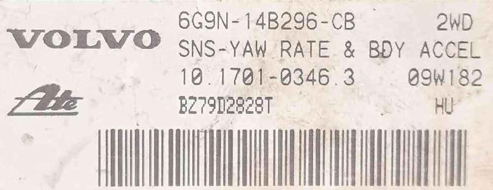 Módulo Eletrónico 6G9N14B296CB - VOLVO S80 II